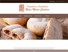 Tablet Screenshot of panaderiareinamariacristina.com